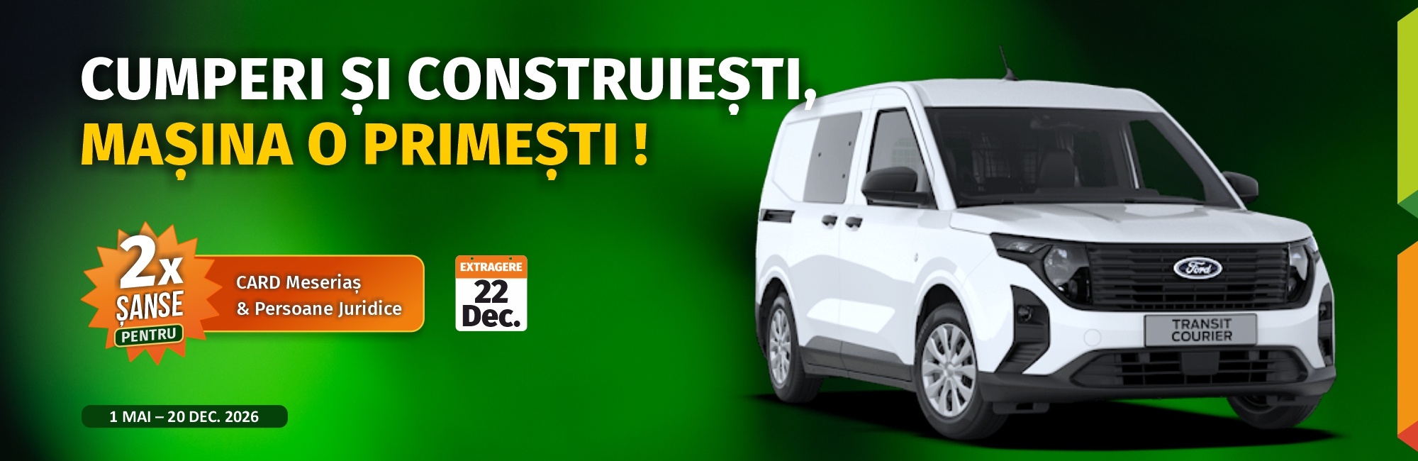 Cumperi și construiești, mașina o primești - Ford Transit Courier